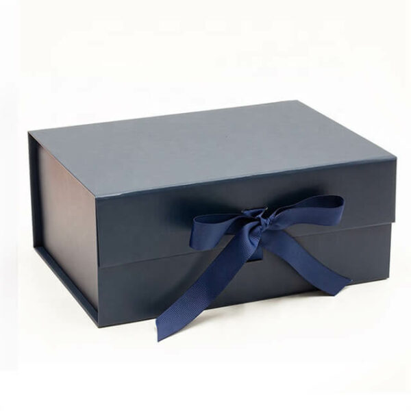 Prikažite elegance plavu prilagođenu veleprodajnu sklopivu kutiju iz jednog komada