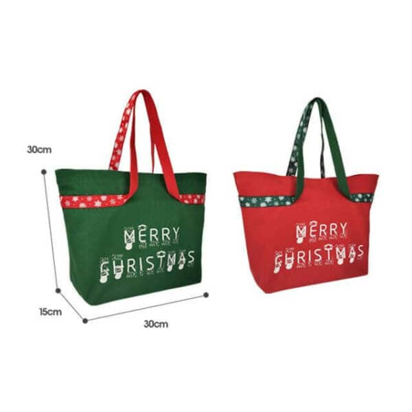 прикажете ги димензиите на прилагодените платнени новогодишни чанти