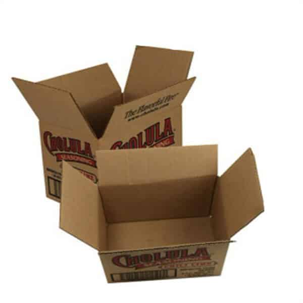 display two custom whole shipping cartons with open state