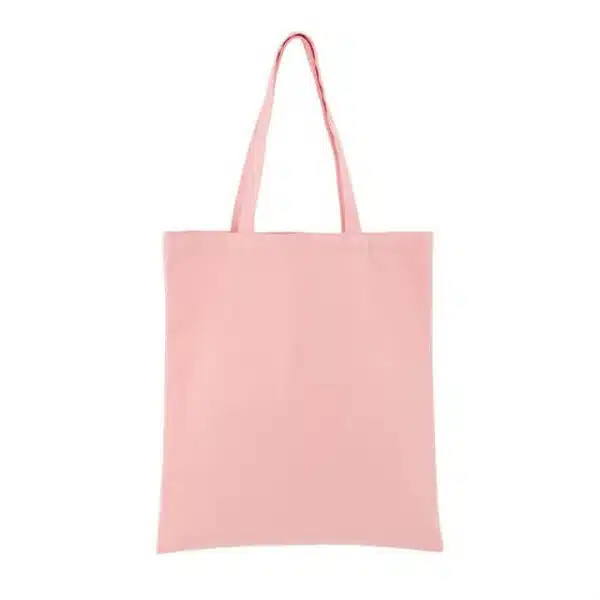 прикажете ја розовата прилагодена платнена торба од 12 oz