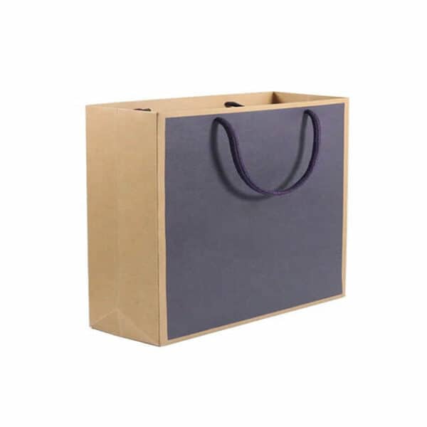 izložite jednu kraft prilagođenu recikliranu darovnu papirnatu vrećicu