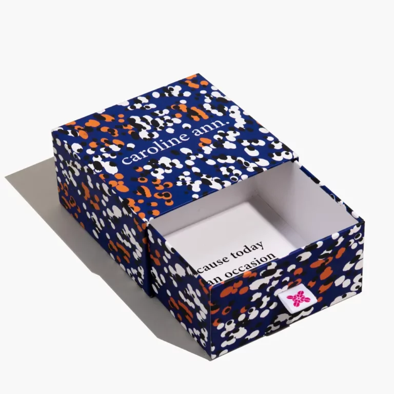 display the open state of the Custom Rigid Drawer Box with Ribbon Tab