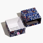 display the inside of the Custom Rigid Drawer Box with Ribbon Tab