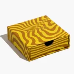 Zeigt den geschlossenen Zustand der benutzerdefinierten starren Schubladenbox mit Daumenkerbe an