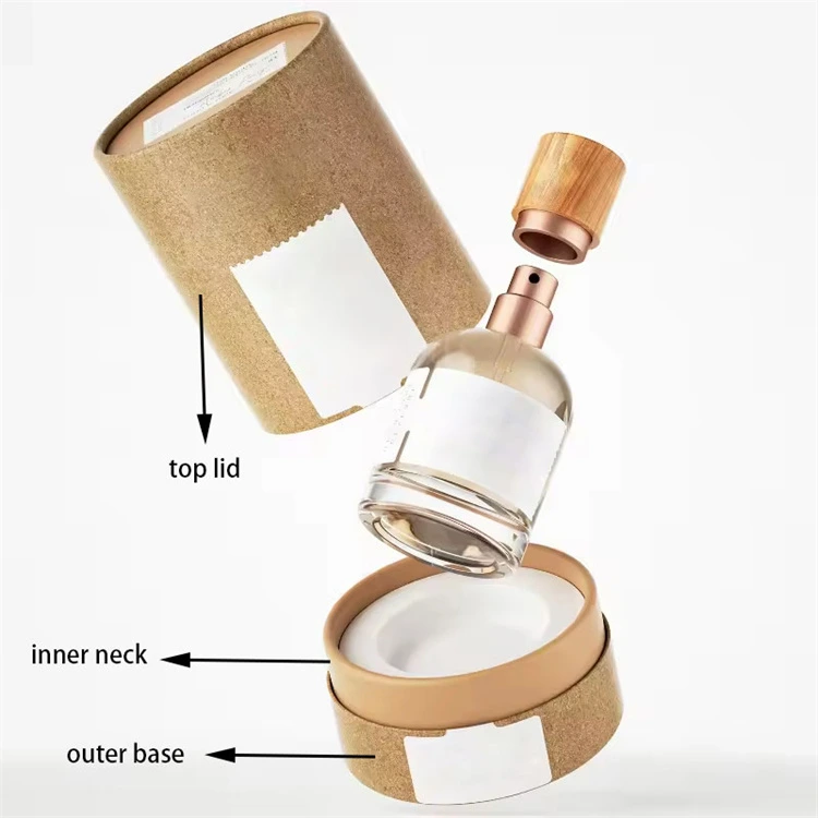 There is a illustration to show the each part of the Upside-down 3-piece Tube